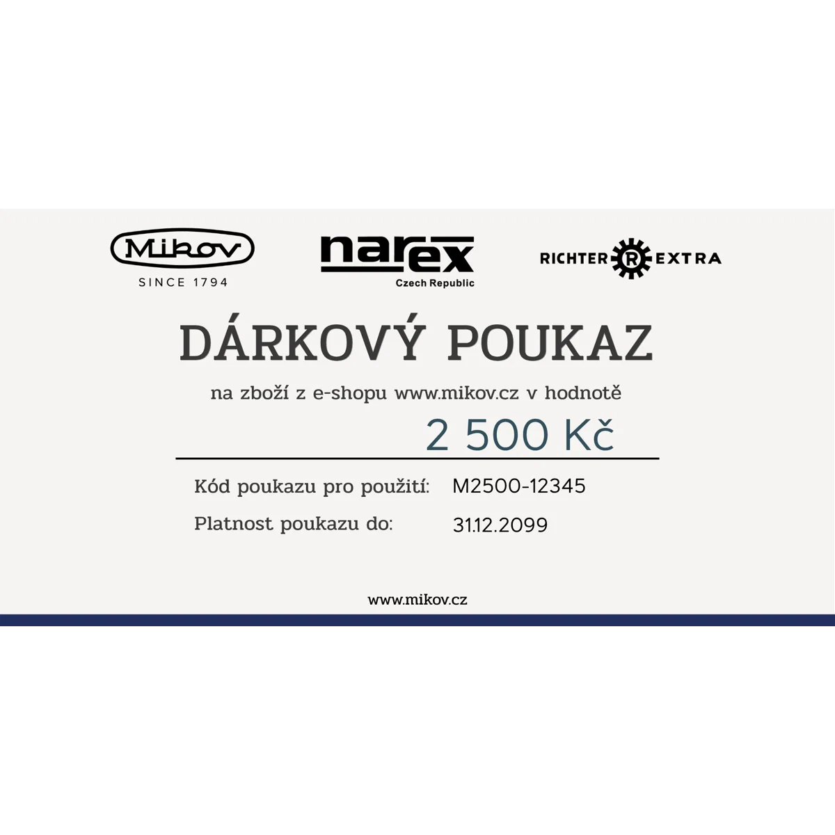 Levně Dárkový poukaz - 2.500 Kč