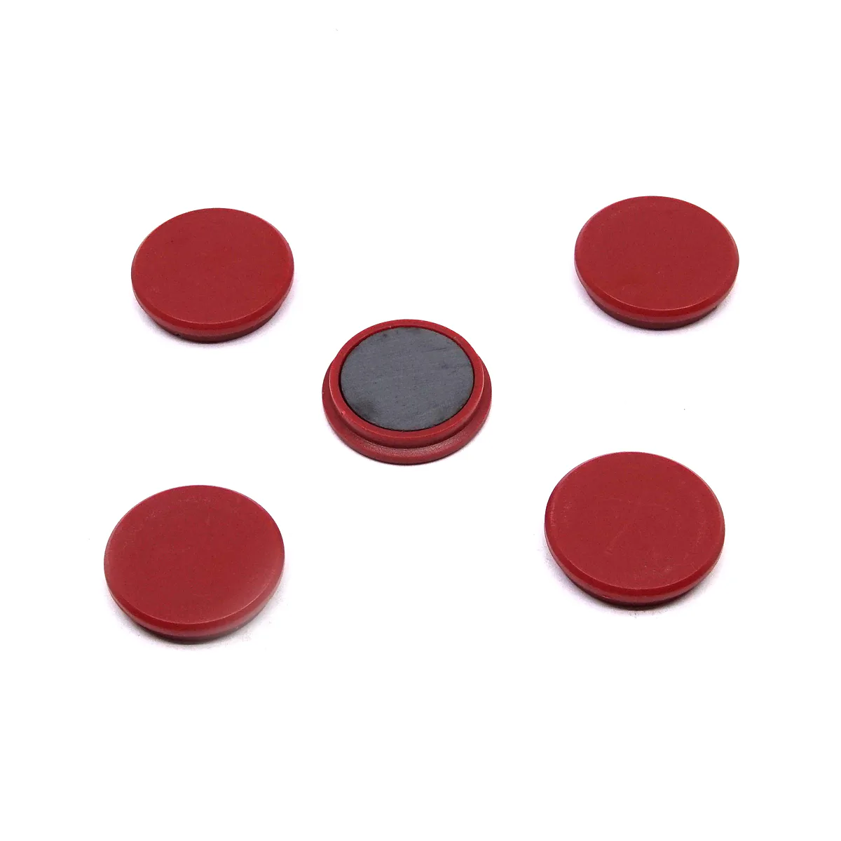 Levně Magnety Mikov 853 - barevné 32 mm - 100 ks barevné provedení červená
