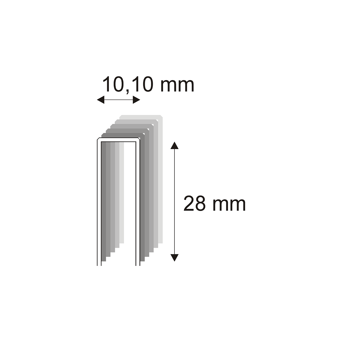 Levně Truhlářské spony s pryskyřicí Narex 353/28 - 10,10 x 28 mm - 8.400 ks