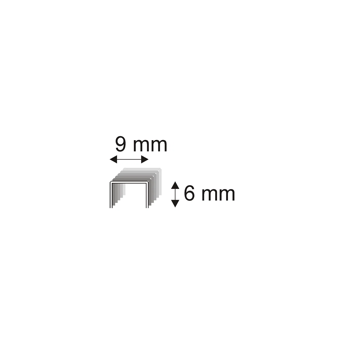 Levně Čalounické spony Narex 328/06 á 90 - 9 x 6 mm - 15.300 ks