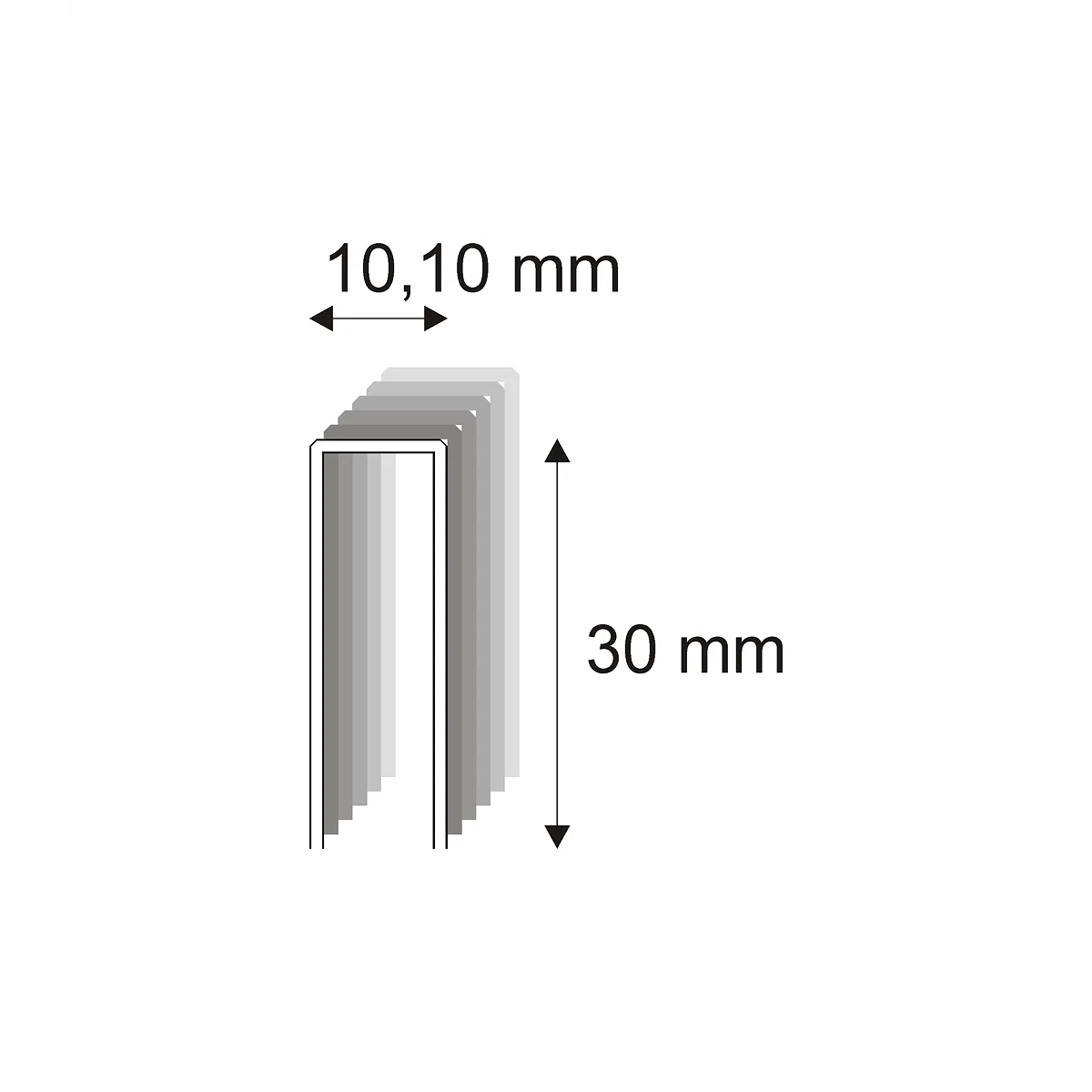 Levně Truhlářské spony s pryskyřicí Narex 353/30 - 10,10 x 30 mm kusů v balení 3000