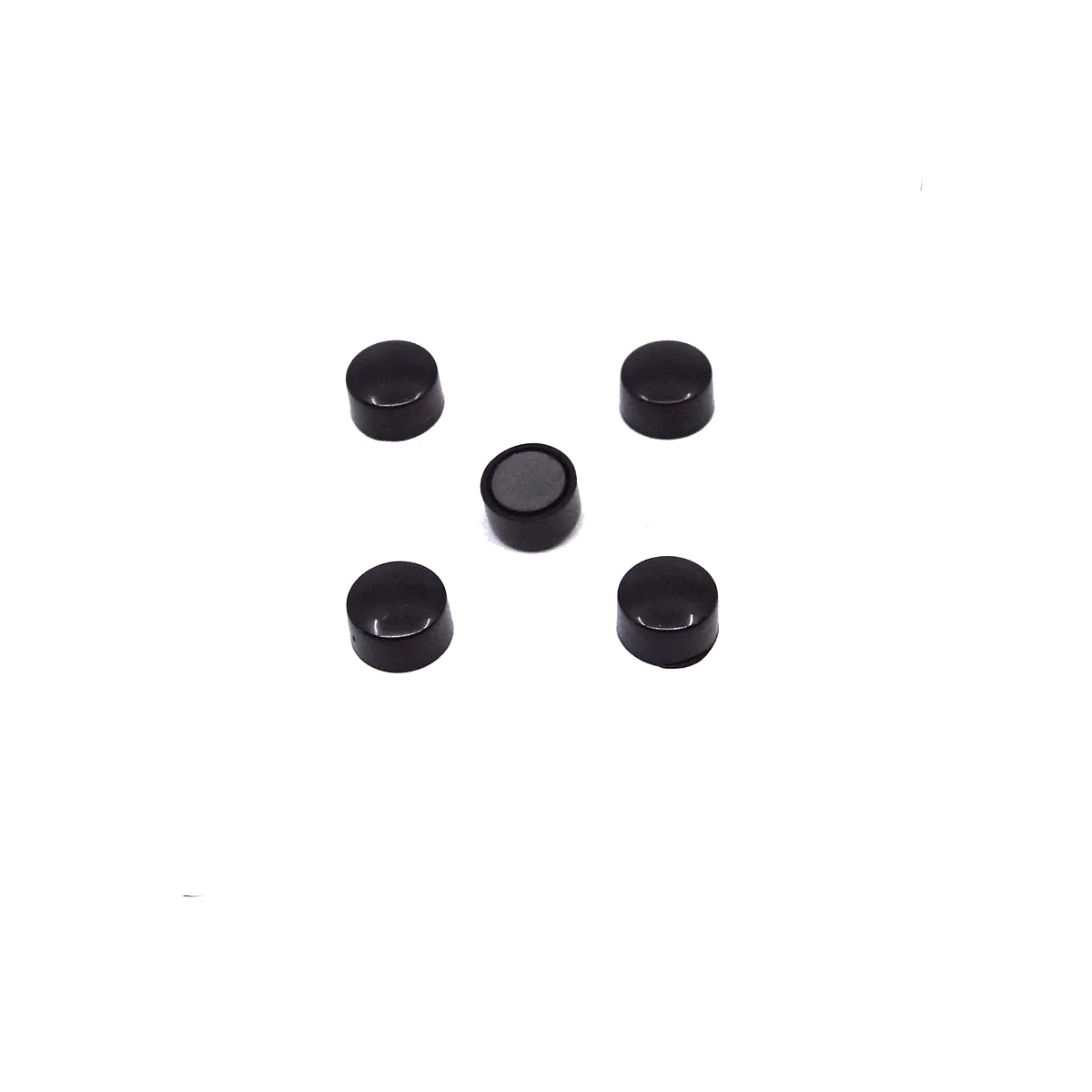 Levně Magnety Mikov 851 - barevné 13 mm - 100 ks barevné provedení černá