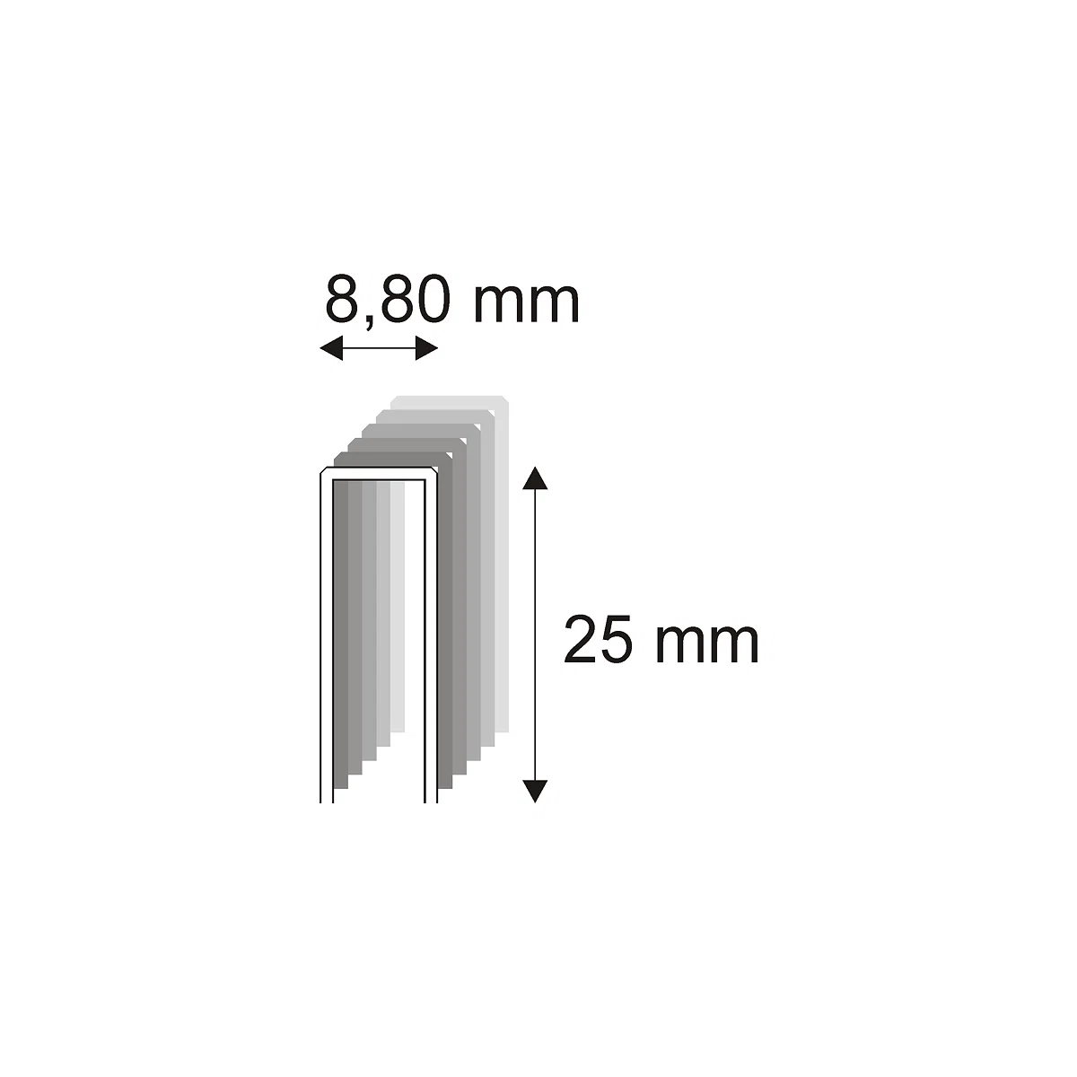 Levně Truhlářské spony ostřené Narex 352/25 O - 8,80 x 25 mm - 12.600 ks