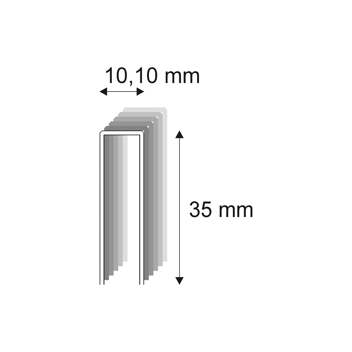Levně Truhlářské spony s pryskyřicí Narex 353/35 - 10,10 x 35 mm - 7.600 ks
