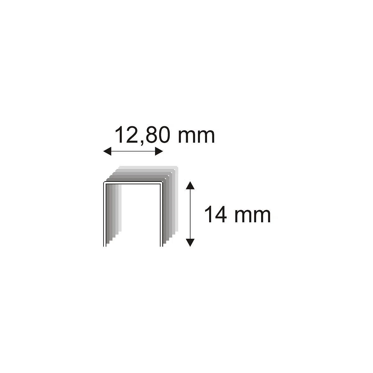 Levně Čalounické spony barvené Narex 338/14 á 140 B - 12,80 x 14 mm - 23.520 ks