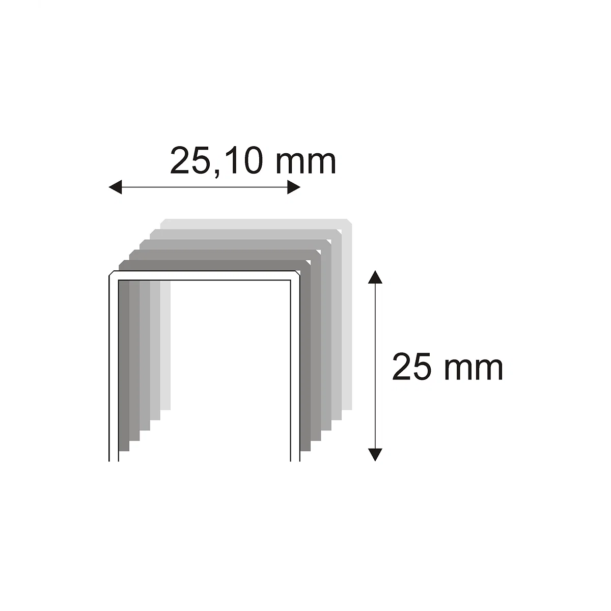 Levně Kartonážní spony s pryskyřicí Narex 491/20 - 25,10 x 20 mm - 4.800 ks