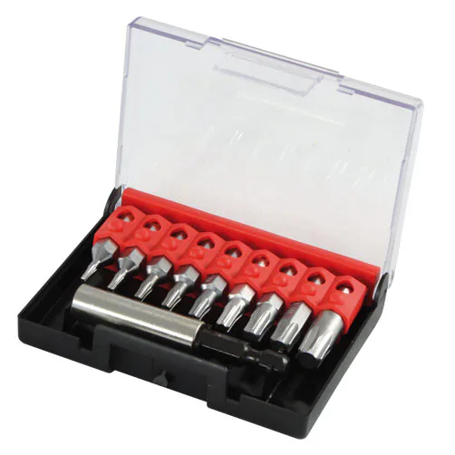 Levně Sada bitů Narex 1/4' s magnetickým držákem v plastové krabičce 10dílná - torx TX