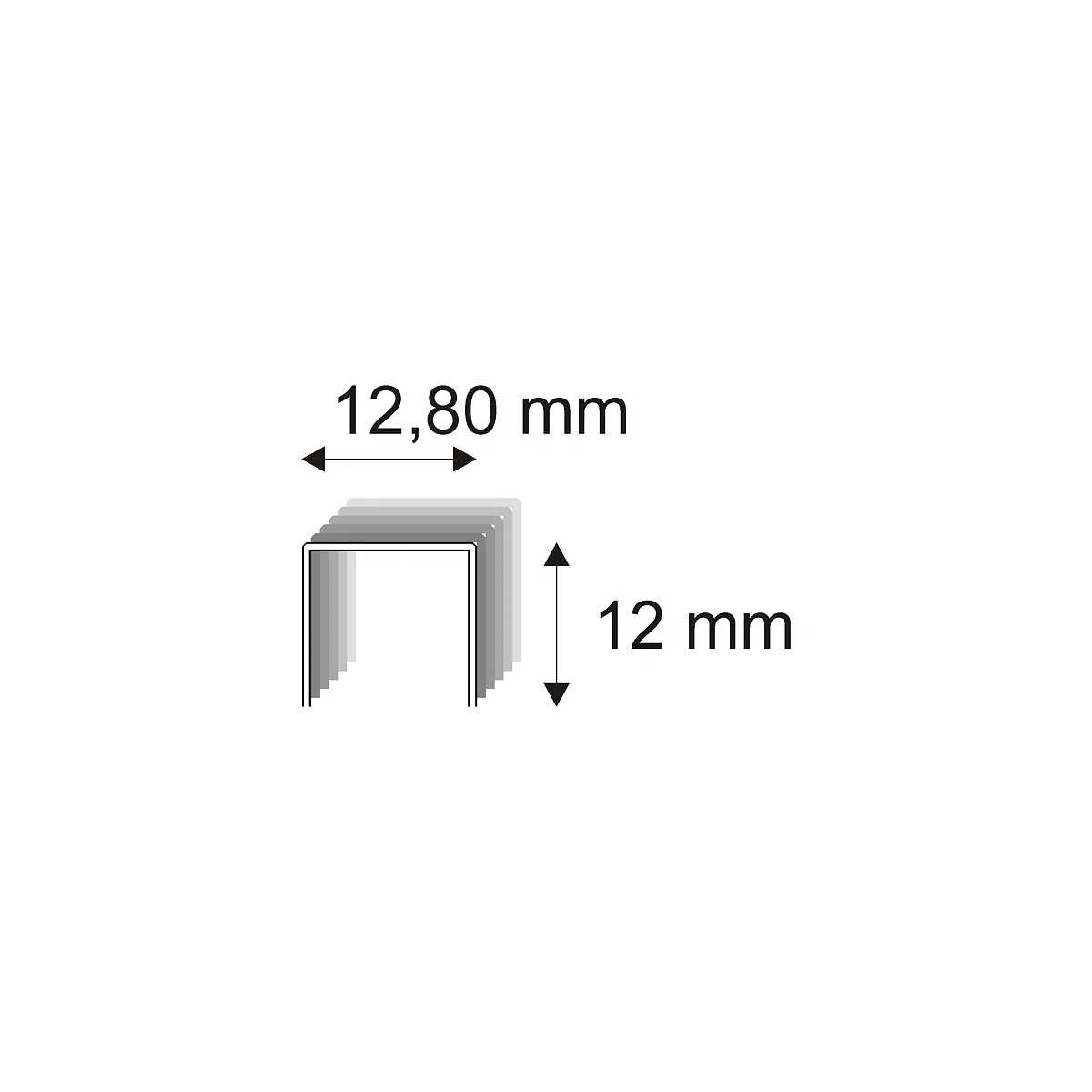 Levně Čalounické spony Narex 338/12 á 140 - 12,80 x 12 mm kusů v balení 25480
