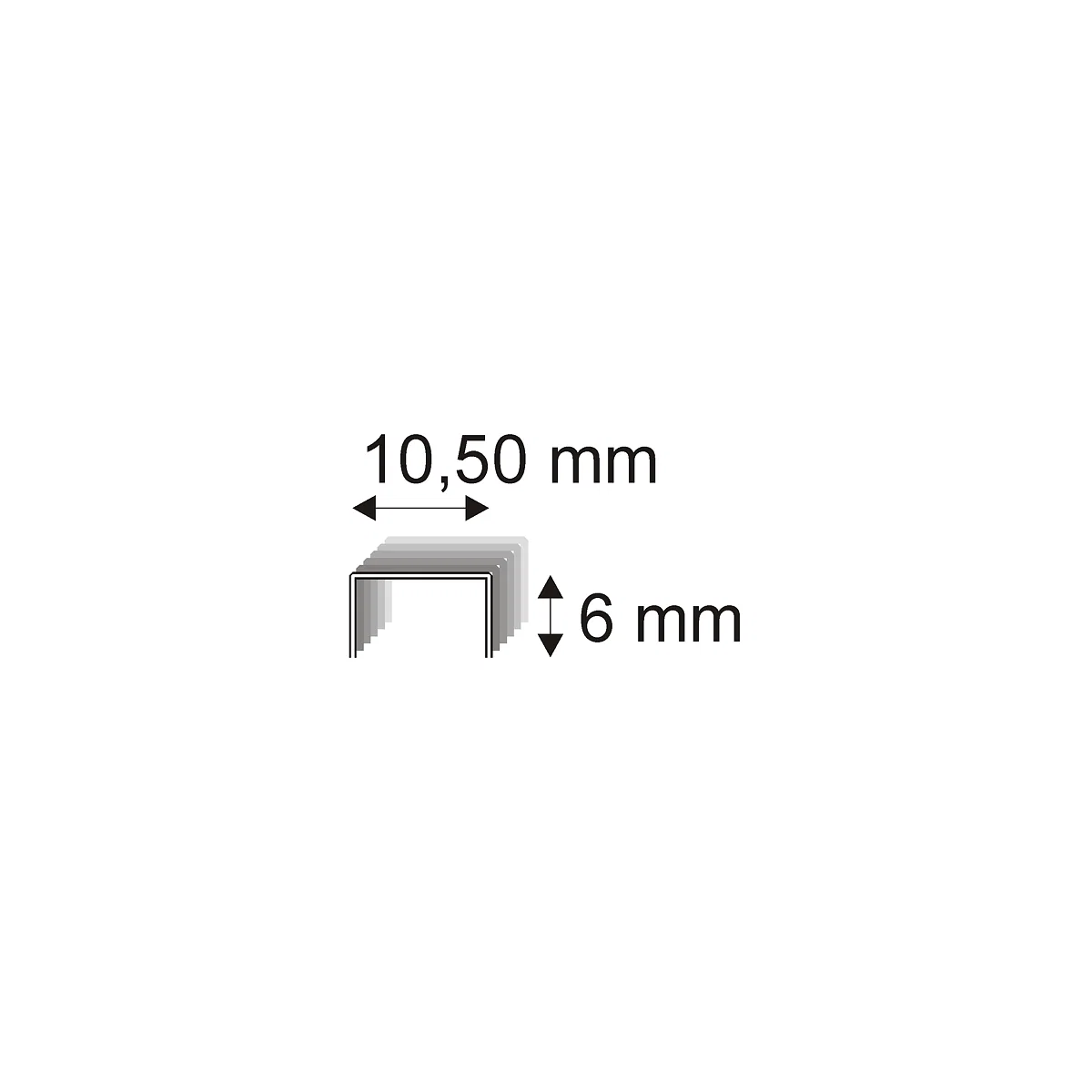 Levně Čalounické spony Narex 345/06 - 10,50 x 6 mm kusů v balení 1400
