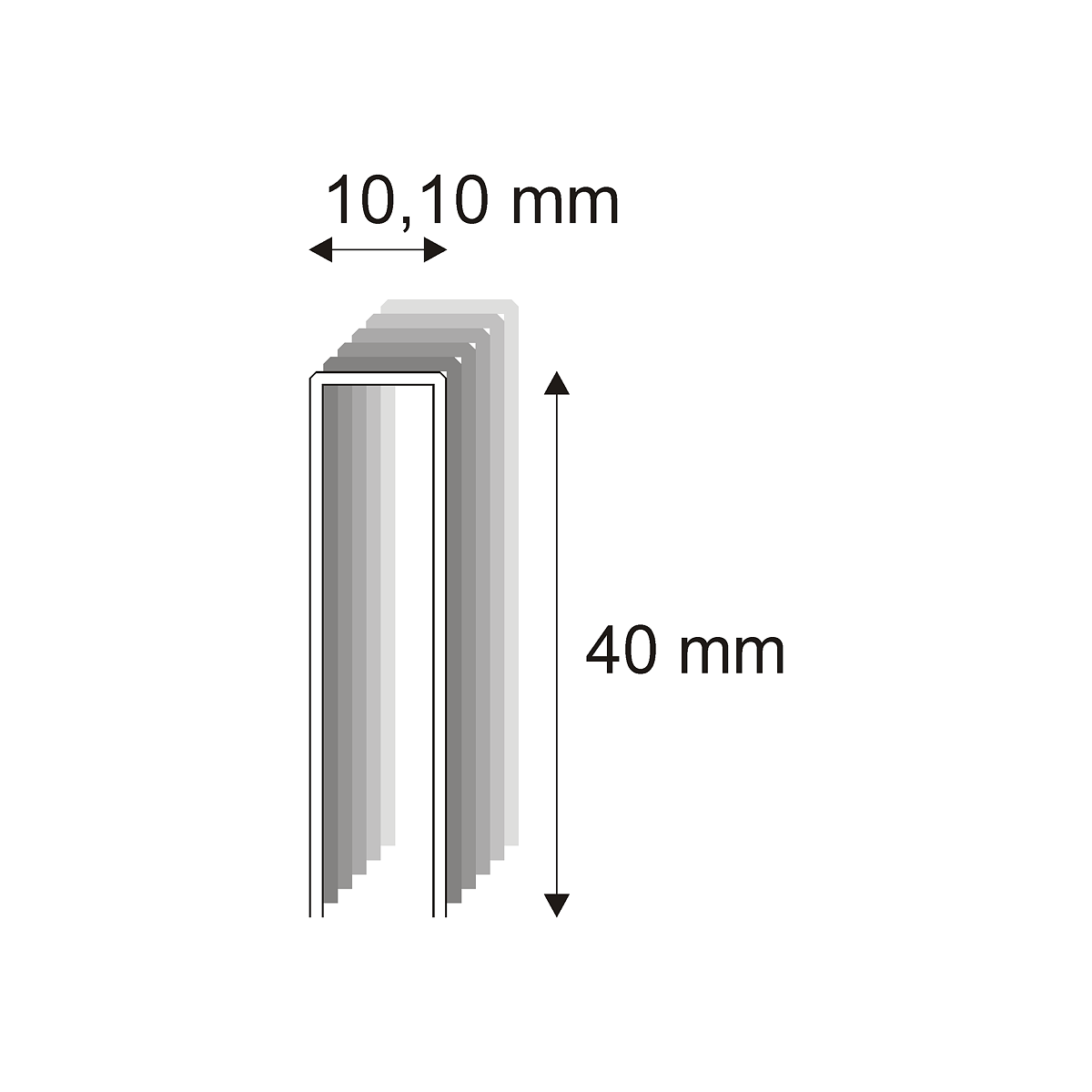 Levně Truhlářské spony s pryskyřicí Narex 353/40 - 10,10 x 40 mm - 6.400 ks