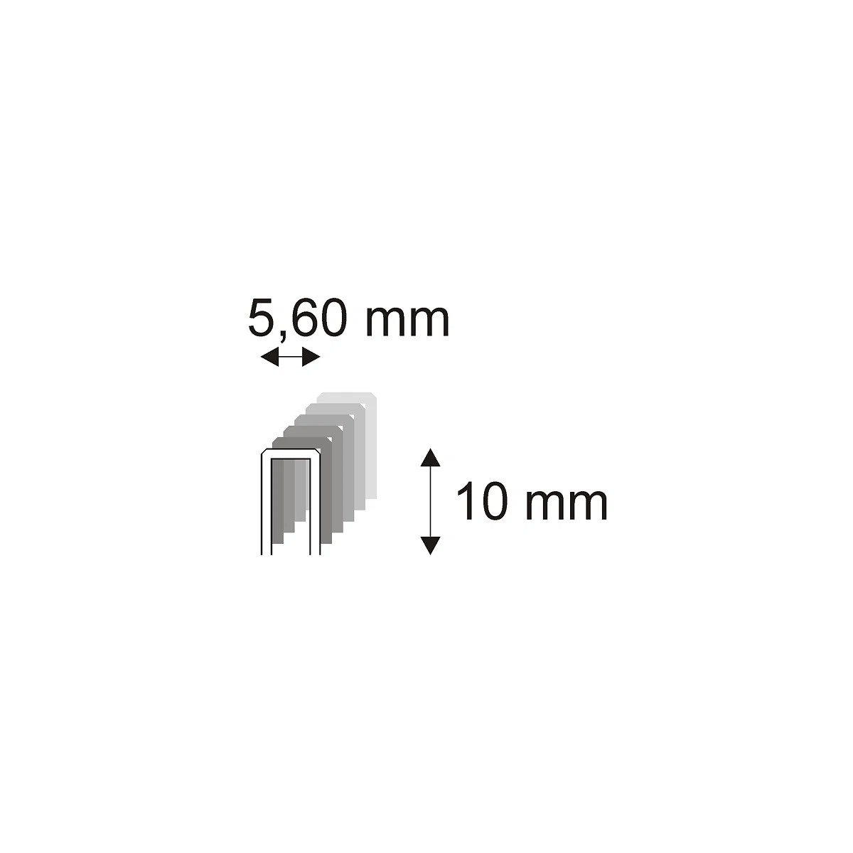 Levně Truhlářské spony s pryskyřicí Narex 364/10 - 5,60 x 10 mm - 12.800 ks