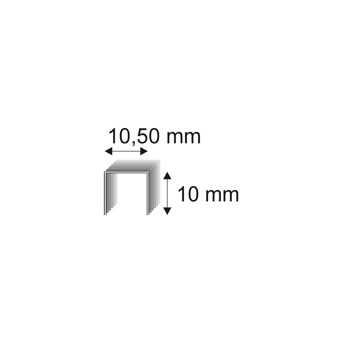 Levně Čalounické spony Narex 345/10 - 10,50 x 10 mm kusů v balení 5000