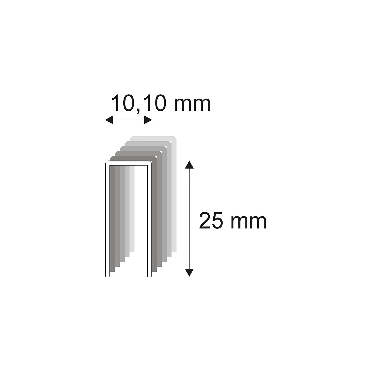 Levně Truhlářské spony s pryskyřicí Narex 353/25 - 10,10 x 25 mm kusů v balení 12000