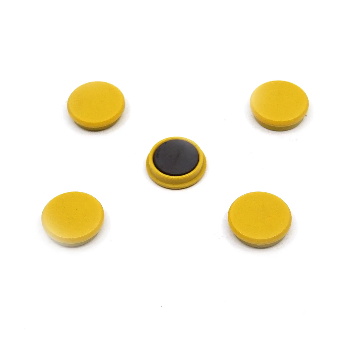 Levně Magnety Mikov 852 - barevné 24 mm - 100 ks barevné provedení žlutá