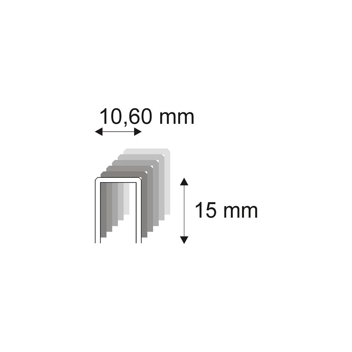 Levně Truhlářské spony s pryskyřicí Narex 363/15 á 75 - 10,60 x 15 mm - 17.100 ks