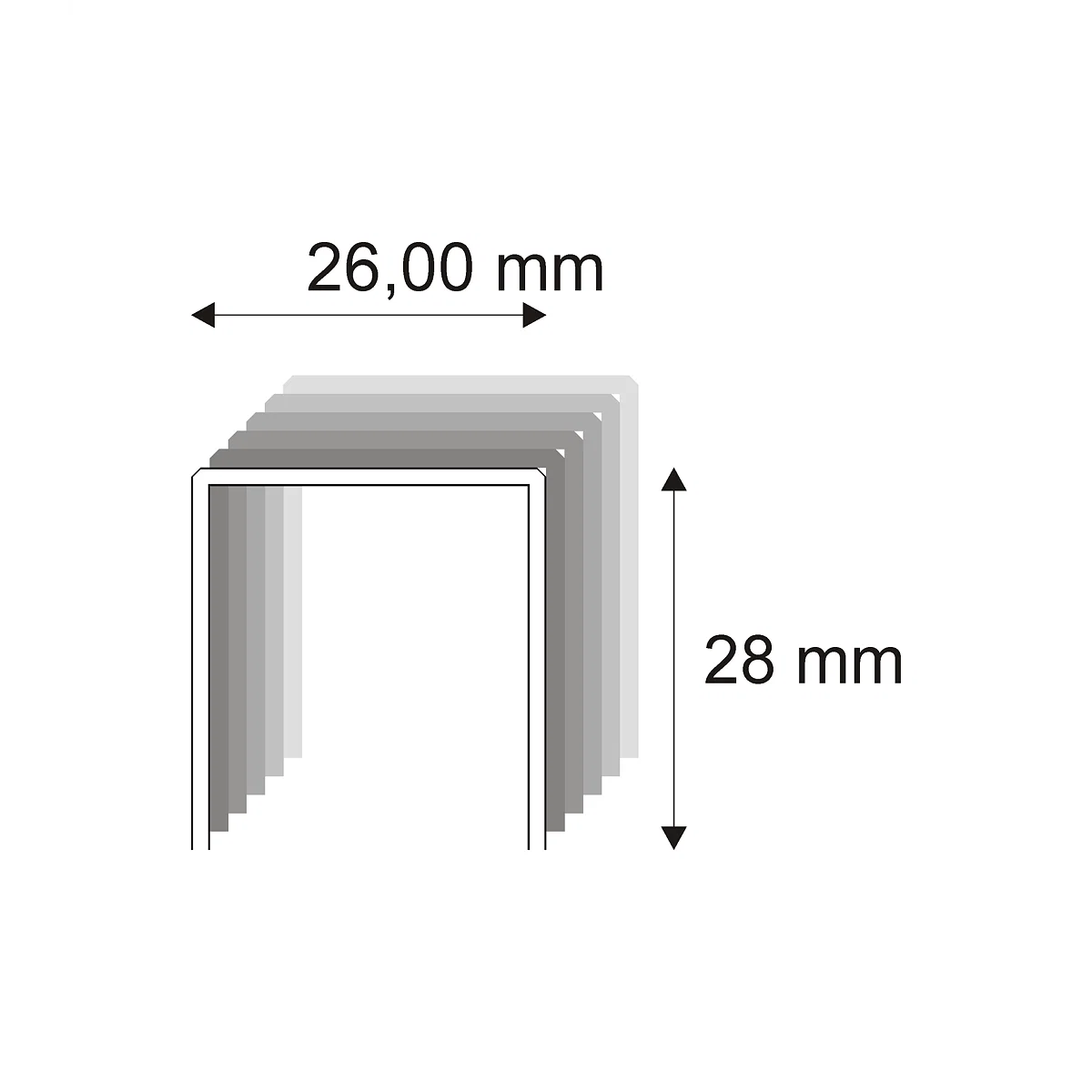 Levně Tesařské spony s pryskyřicí Narex 580/28 - 26 x 28 mm - 4.000 ks