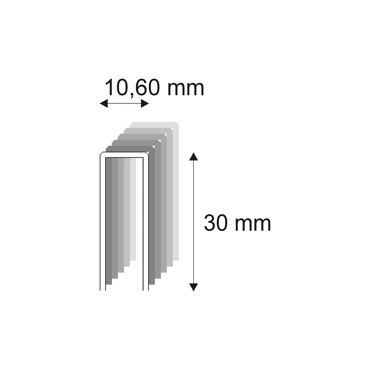 Levně Tesařské spony s pryskyřicí Narex 367/30-70 - 10,60 x 30 mm - 7 560 ks