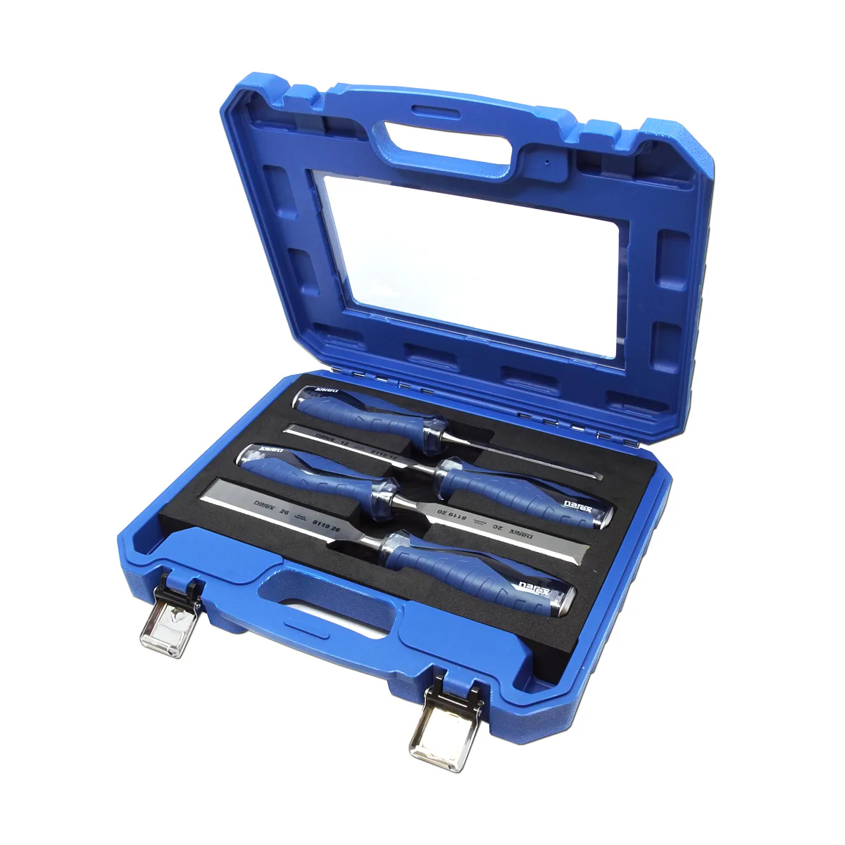 Levně Sada dlát plochých úderových v plastovém kufru 4dílná HEAVY DUTY, 6, 12, 20, 26 mm