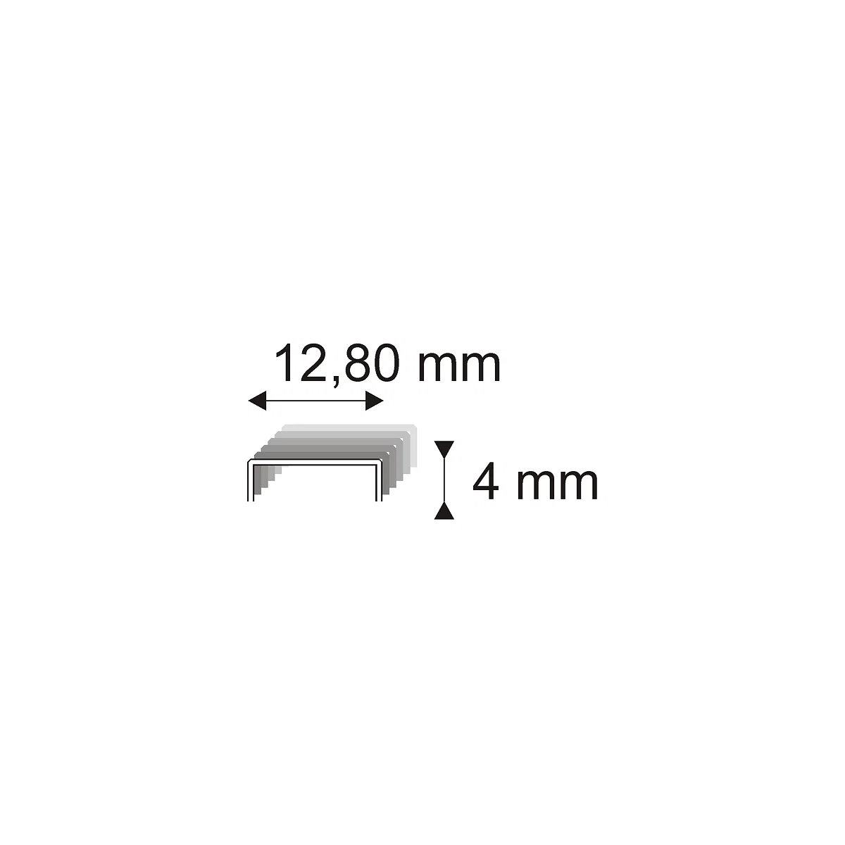 Levně Čalounické spony Narex 338/04 - 12,80 x 4 mm kusů v balení 66000