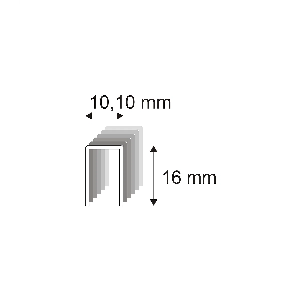 Levně Truhlářské spony s pryskyřicí Narex 353/16 - 10,10 x 16 mm - 16.000 ks