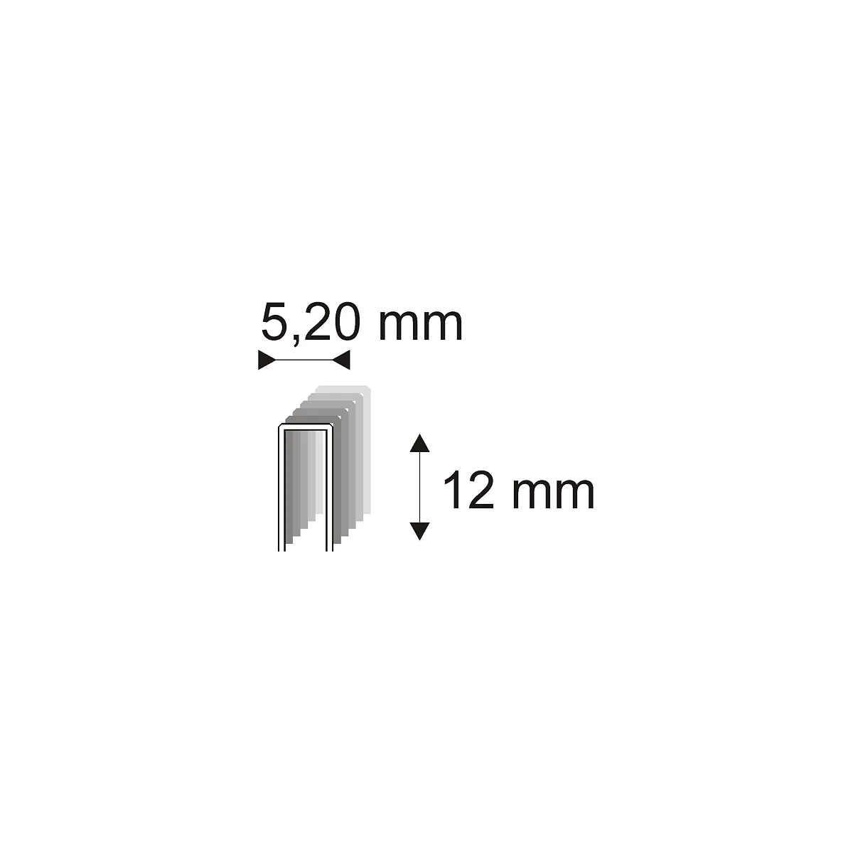 Levně Truhlářské spony ostřené Narex 332/12 O - 5,20 x 12 mm - 9.000 ks