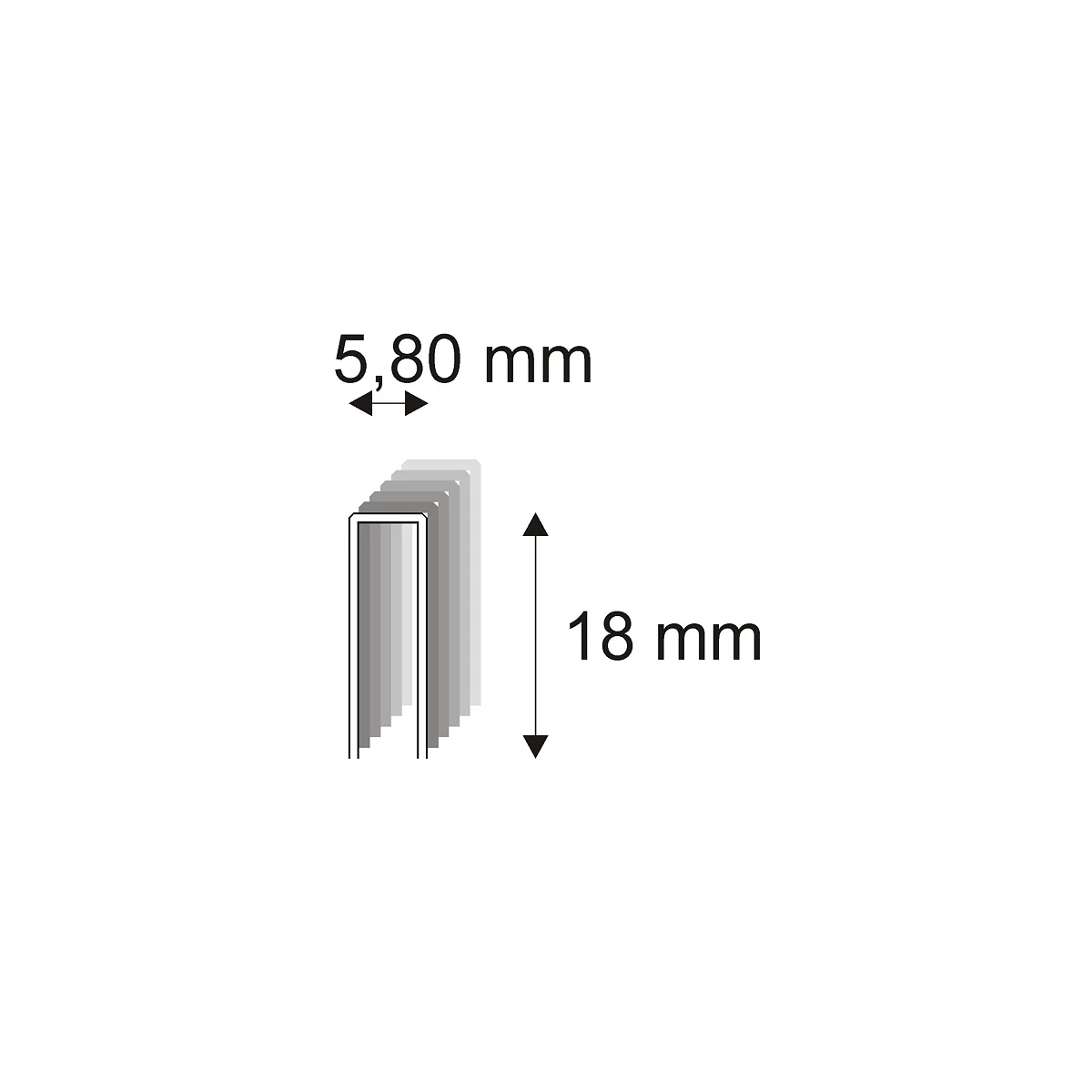 Levně Truhlářské spony Narex 343/18 - 5,80 x 18 mm kusů v balení 800