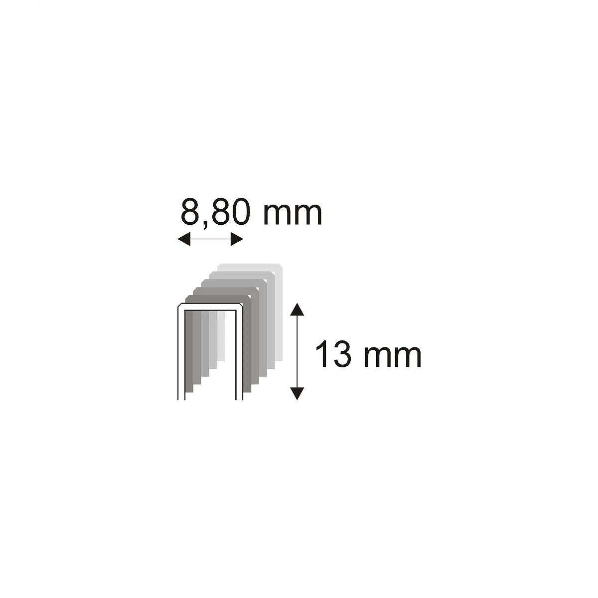 Levně Truhlářské spony ostřené Narex 352/13 O - 8,80 x 13 mm - 21.600 ks