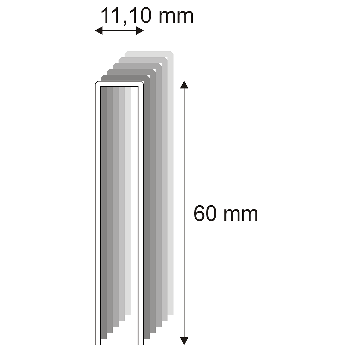 Levně Tesařské spony s pryskyřicí Narex 370/60 - 11,10 x 60 mm - 3.600 ks