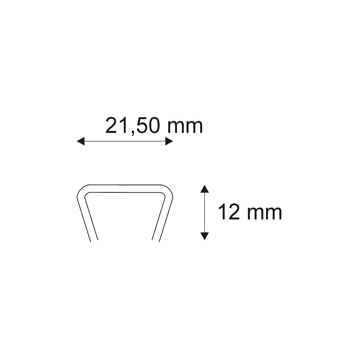 Levně Vázací spony Narex 378 - 21,50 x 12 mm kusů v balení 1000
