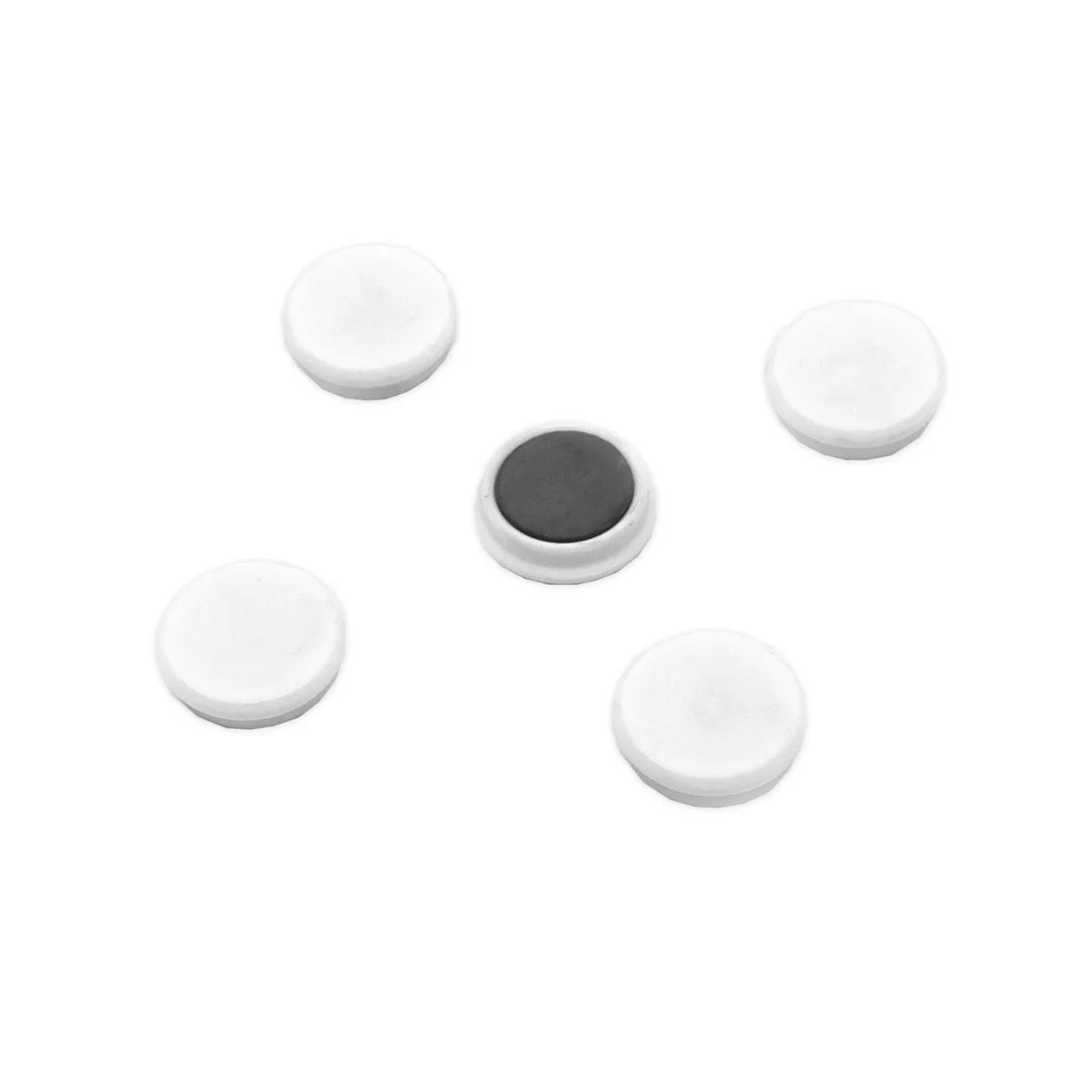 Levně Magnety Mikov 852 - barevné 24 mm - 100 ks barevné provedení bílá