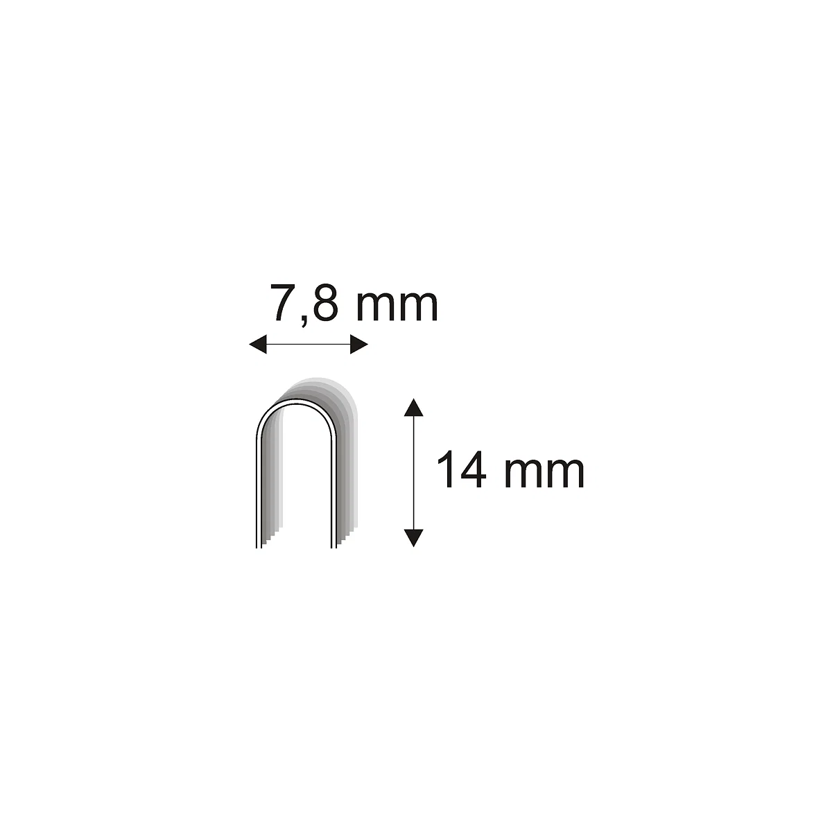 Levně Kabelážní spony ostřené Narex 502/14 - 7, 80 x 14 mm kusů v balení 700