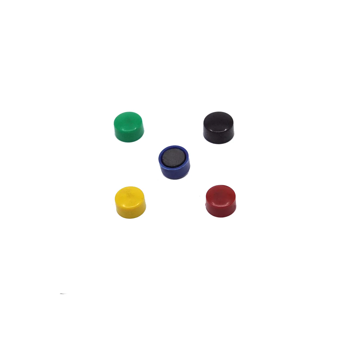 Levně Magnety Mikov 851 - barevný mix 13 mm kusů v balení 14