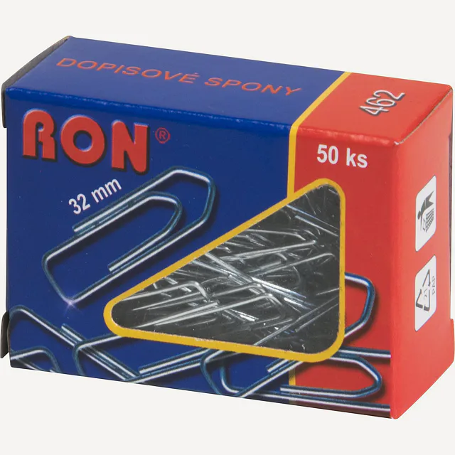 Dopisové spony Mikov 462 - šípové 32 mm - 50 ks
