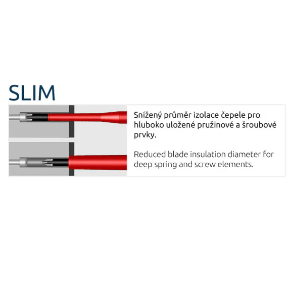Šroubovák speciální křížový ELEKTRO PLUS SLIM